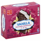 slide 1 of 1, Harris Teeter Ice Cream Sandwich - Vanilla, 21 oz