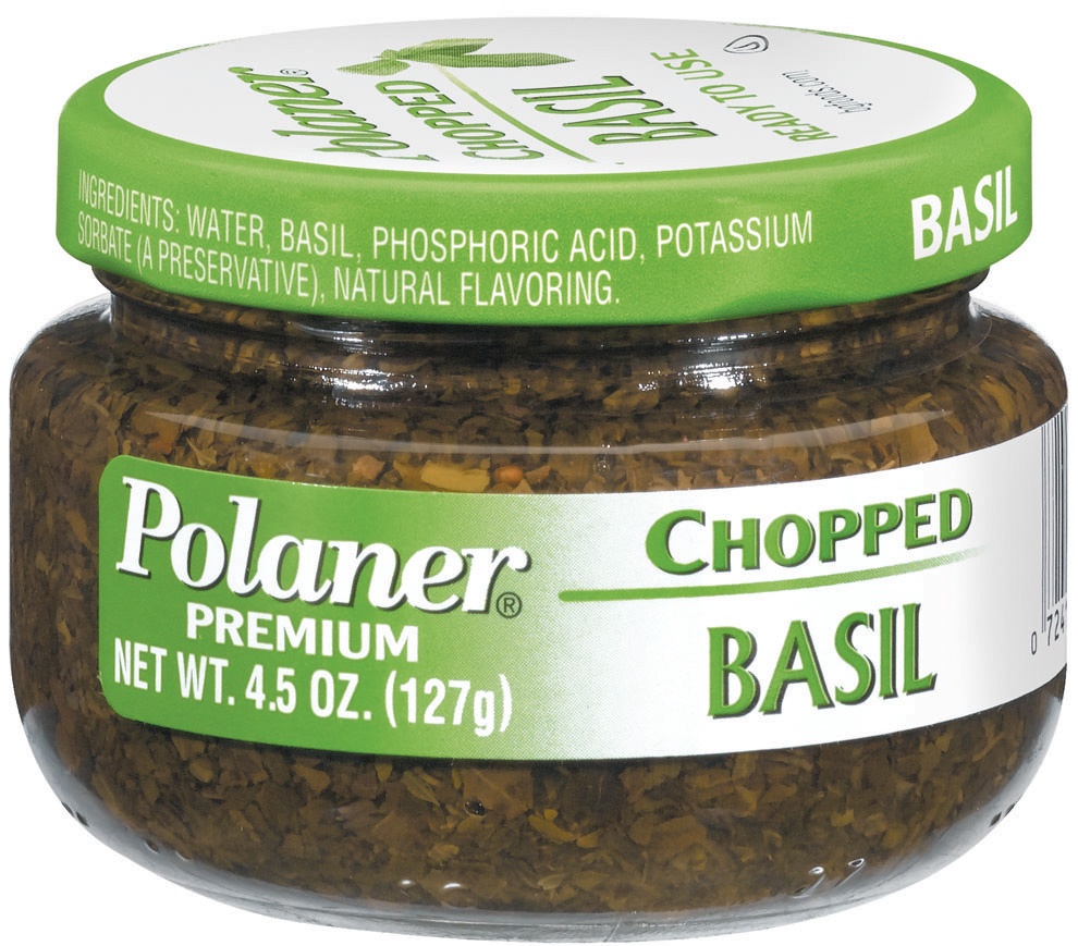 slide 1 of 1, Polaner Chopped Premium Basil, 4.5 oz