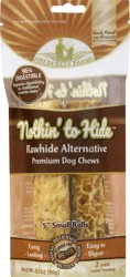 Fieldcrest Farms Nothin' to Hide 2 Pack Rawhide Alternative Premium Peanut Butter Flavor Dog Chews, 2 ea