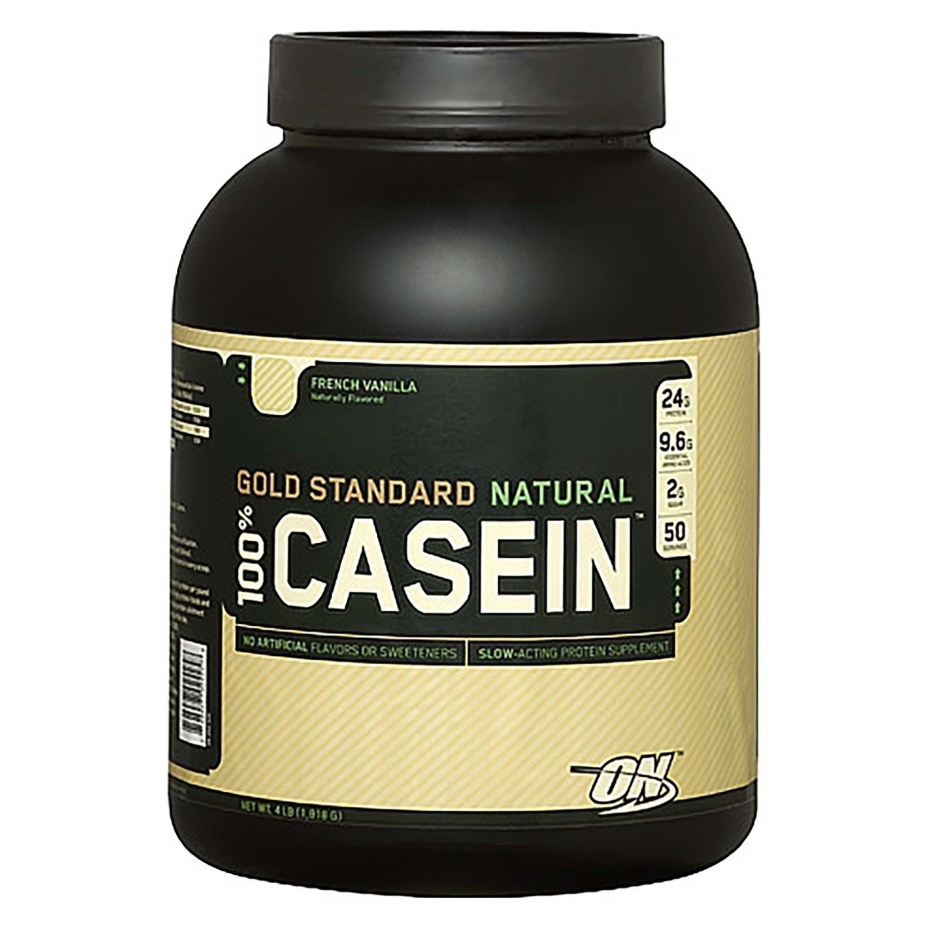 slide 1 of 1, Optimum Nutrition Gold Standard 100% Casein Naturally Flavored - French Vanilla, 4 lb