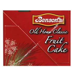Bensons Old Home Classic Fruit Cake - 12 Oz