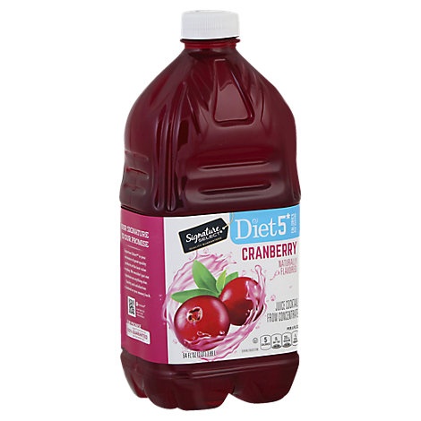 slide 1 of 1, Signature Select Juice Cocktail Cranberry Diet, 64 fl oz