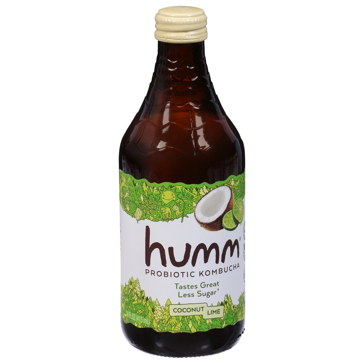 slide 3 of 9, Humm Coconut Lime Kombucha - 14 oz, 14 oz