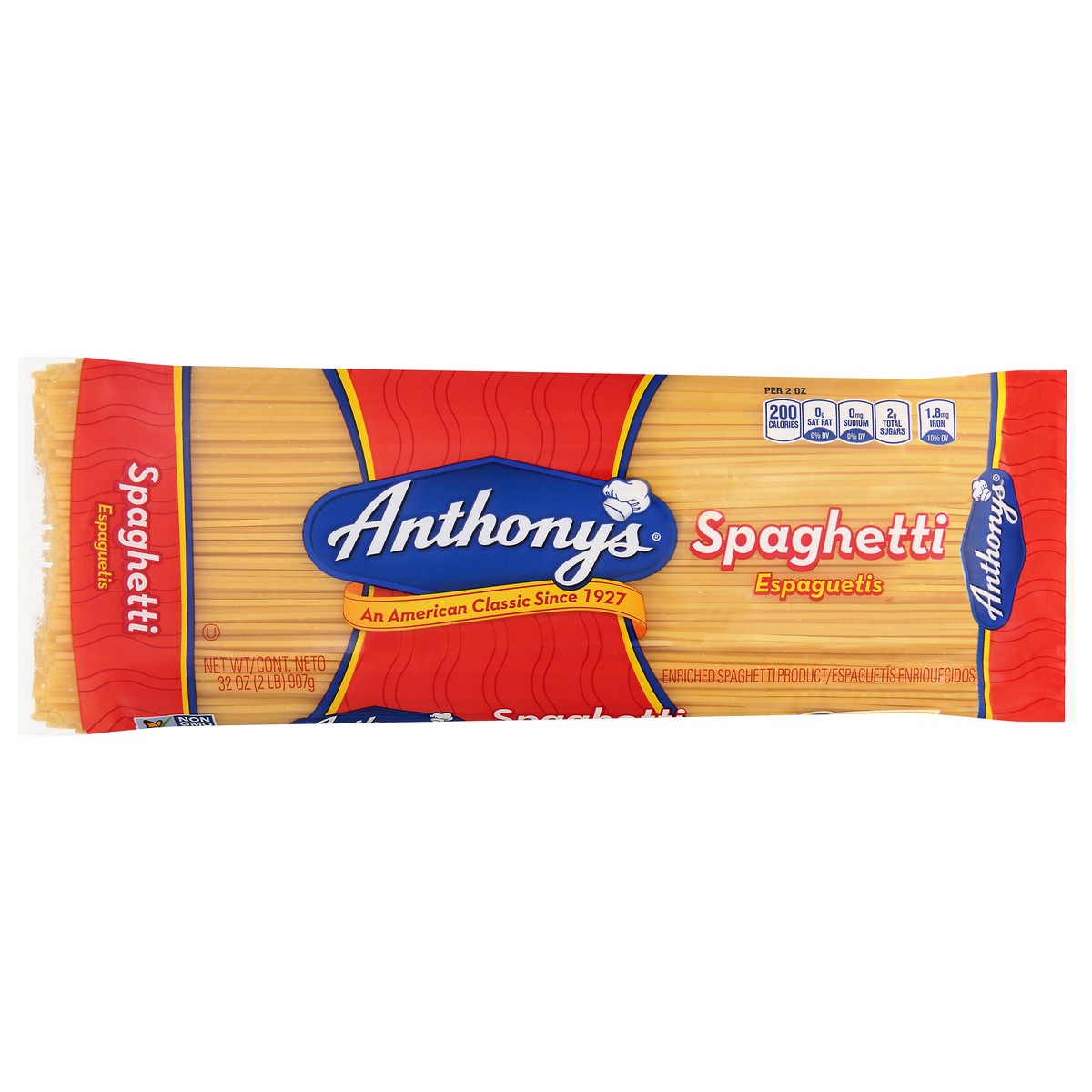 slide 6 of 13, Anthony's Spaghetti 32 oz, 32 oz