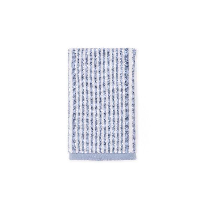 slide 1 of 1, Bee & Willow Home Bee & Willow Carlyle Stripe Hand Towel - Dusty Blue, 1 ct