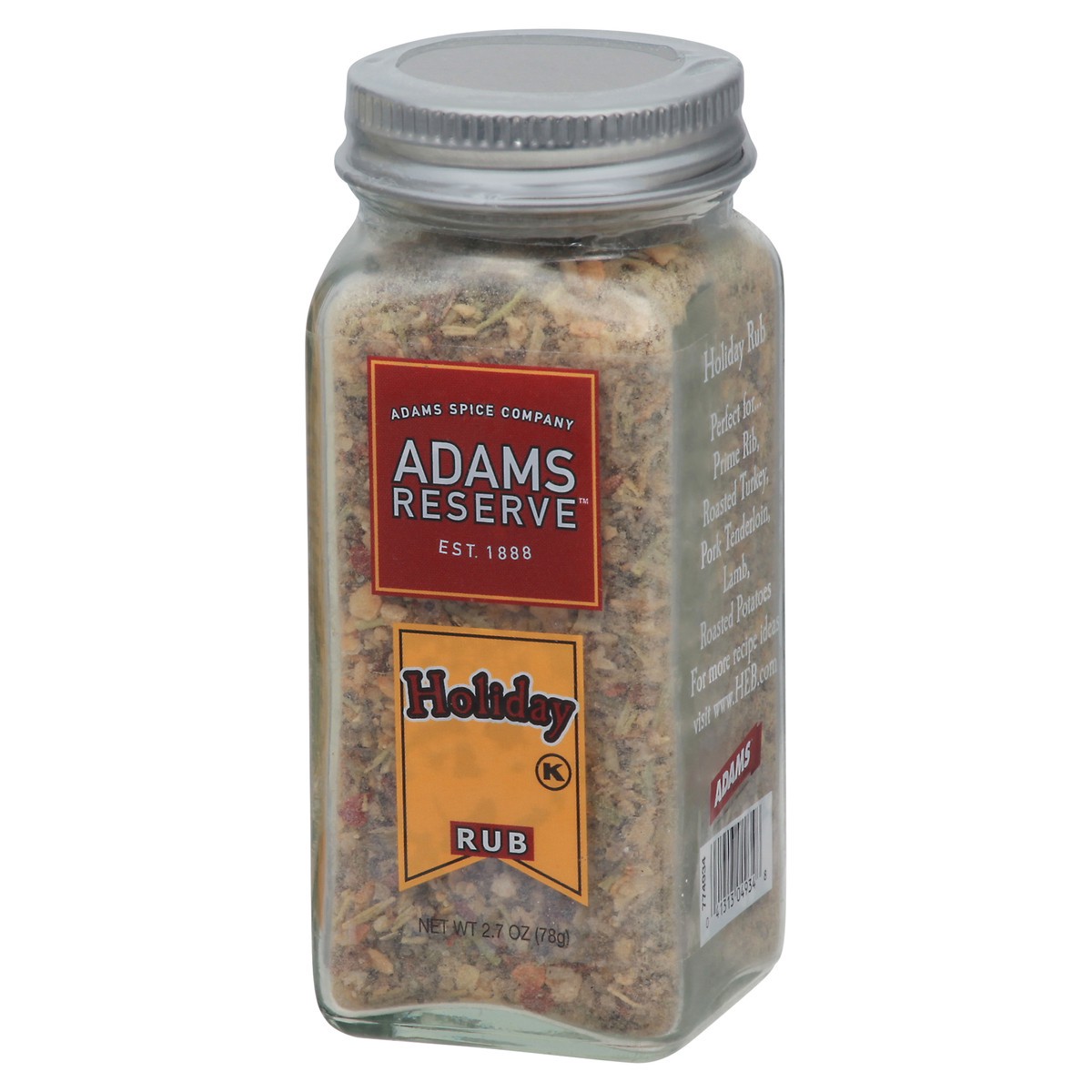 slide 4 of 14, Adams Reserve Holiday Rub 2.7 oz, 2.7 oz