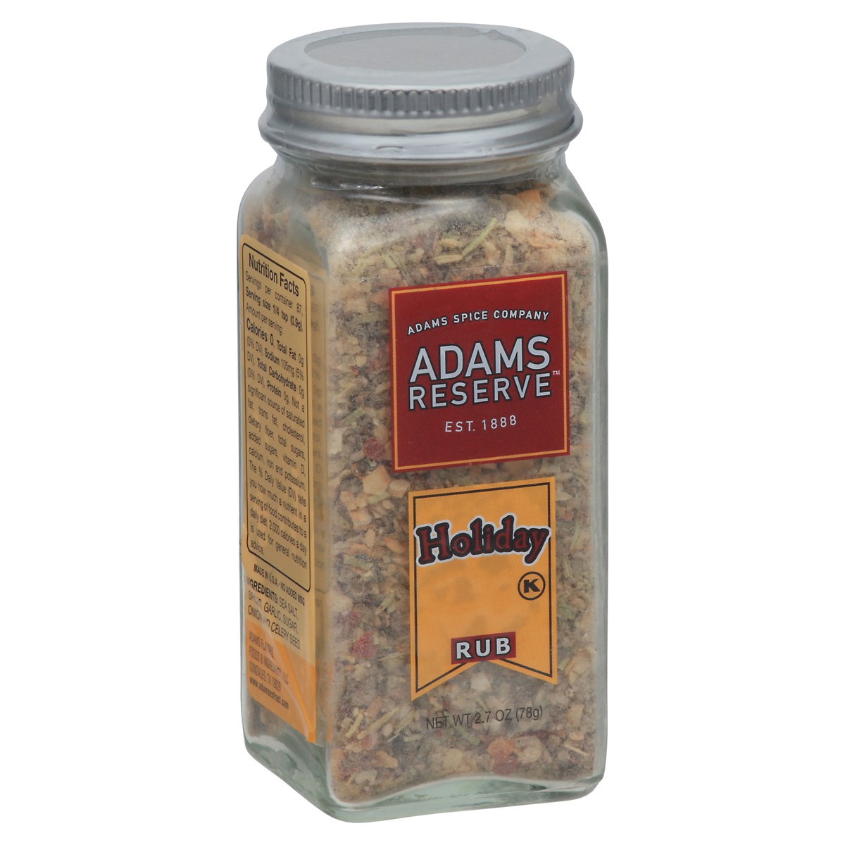 slide 12 of 14, Adams Reserve Holiday Rub 2.7 oz, 2.7 oz
