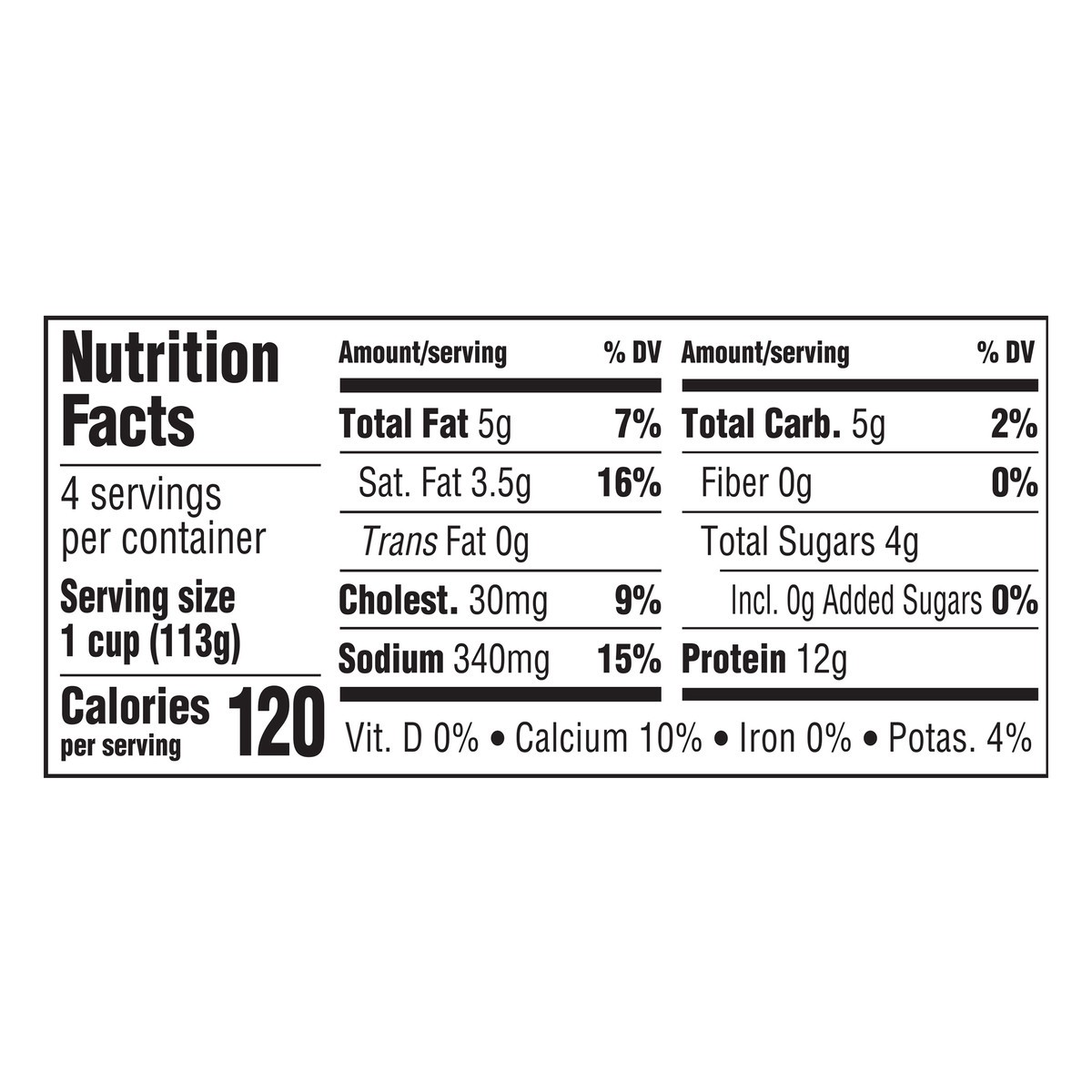 slide 3 of 10, Breakstone's Smooth & Creamy Small Curd Cottage Cheese with 4% Milkfat, 4 oz Cup, 4 Ct, 4 ct; 4 oz