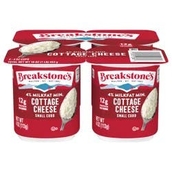 Breakstone's Small Curd 4 % Milkfat Min Cottage Cheese 4 - 4 oz Cups