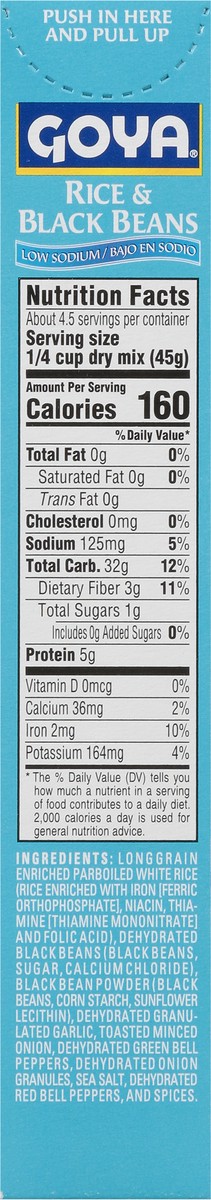 slide 5 of 14, Goya Rice & Black Beans, Low Sodium, 7 oz