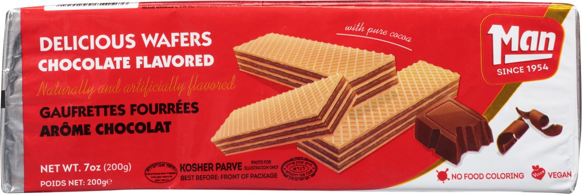 slide 6 of 9, Man Chocolate Flavored Delicious Wafers 7 oz, 7 oz