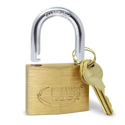 Premier Lock Solid Brass Padlock