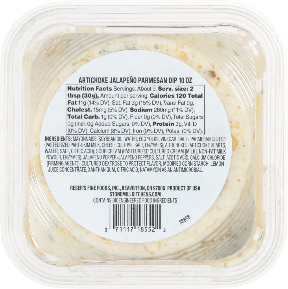 slide 4 of 4, Stonemill Kitchens® Artichoke Jalapeno & Parmesan Dip, 10 oz