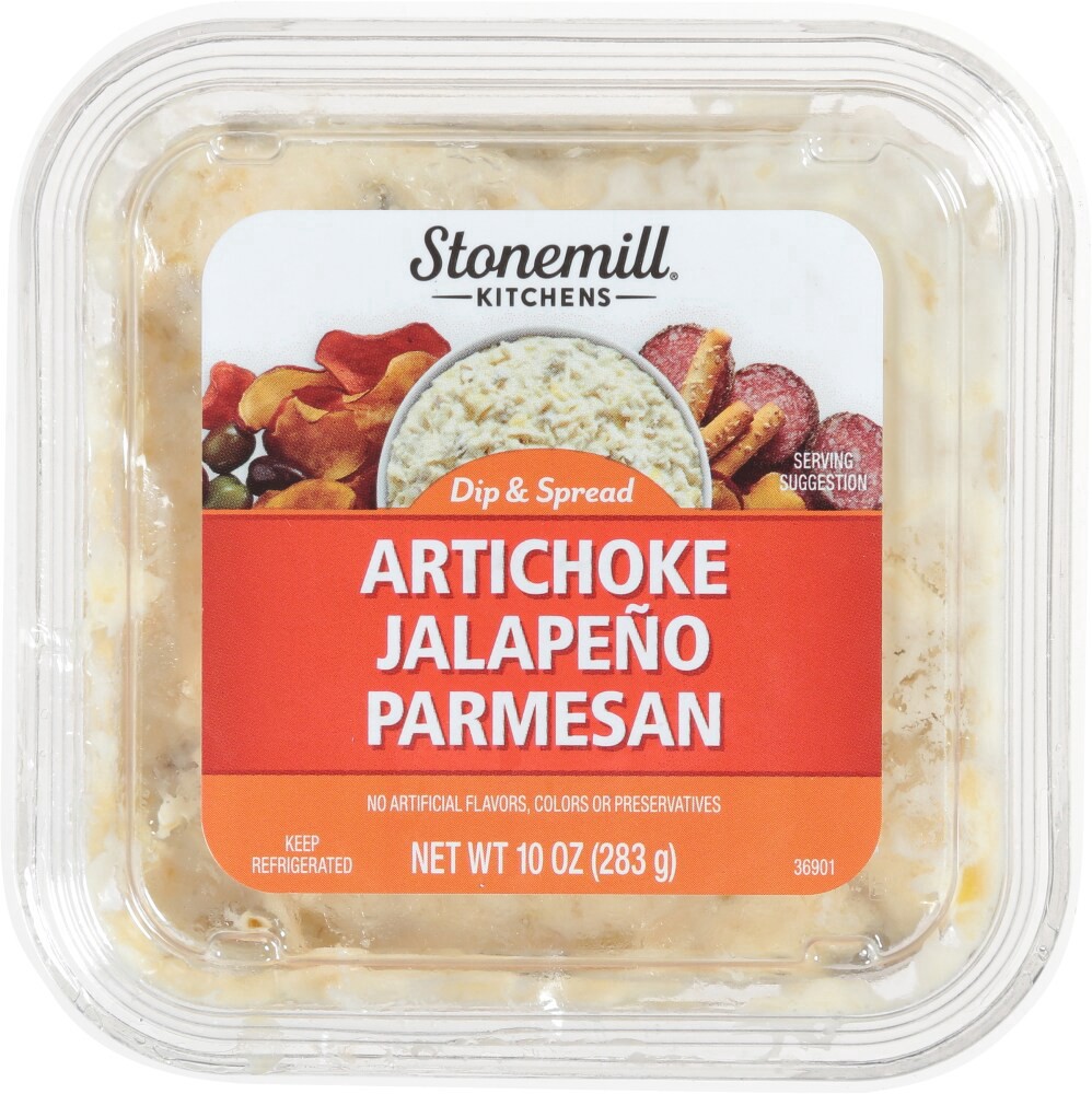slide 2 of 4, Stonemill Kitchens® Artichoke Jalapeno & Parmesan Dip, 10 oz