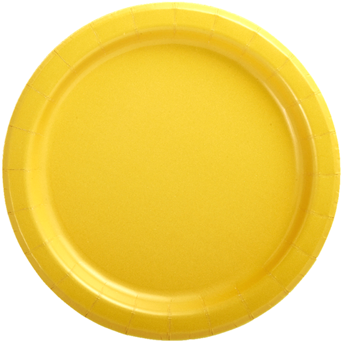 slide 1 of 1, Unique Industries Sunflower Round Plate Yellow, 20 ct; 7 in