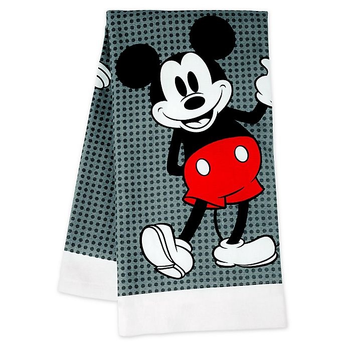 slide 1 of 1, Disney Mickey Mouse Kitchen Towel - Black/White, 1 ct