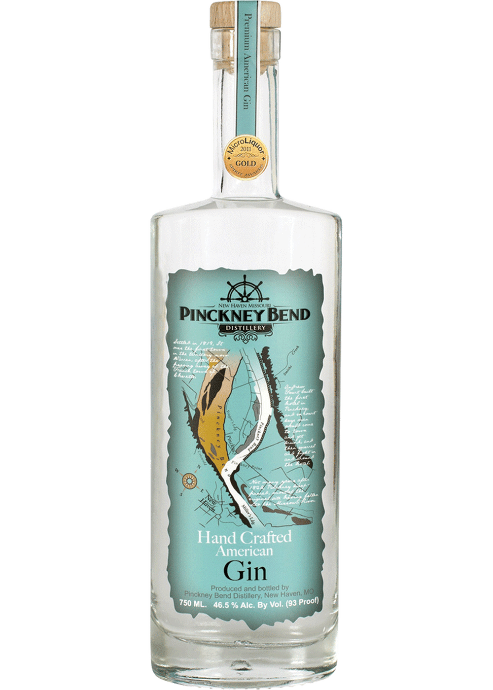 slide 1 of 1, Pinckney Bend Distillery Pinckney Bend Hand Crafted Gin, 750 ml