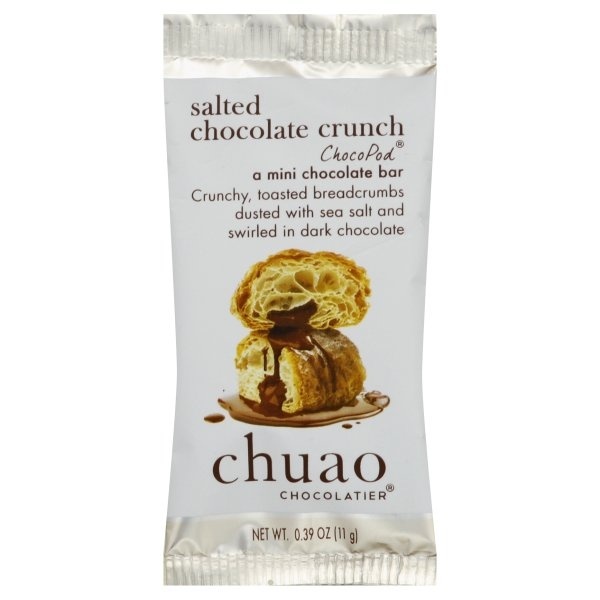 slide 1 of 1, Chuao Chocolatier Pod Salted Chocolate Crunch Dark Choc, 0.39 oz