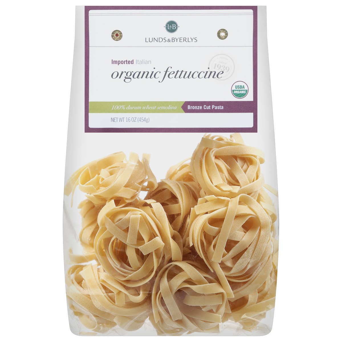 slide 1 of 4, Lunds & Byerlys Organic Fettuccine 16 oz, 16 oz