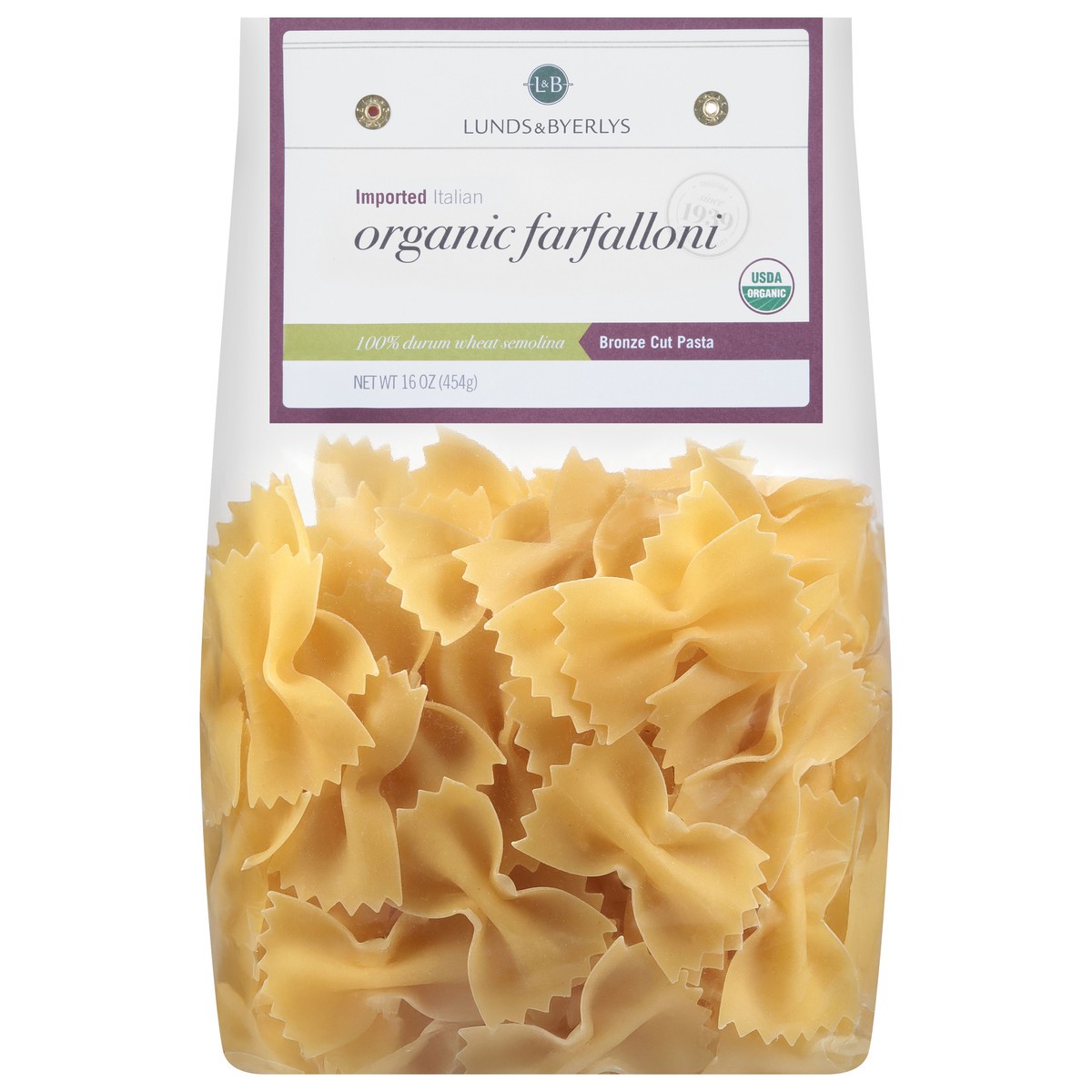 slide 2 of 4, Lunds & Byerlys Organic Farfalloni 16 oz, 16 oz
