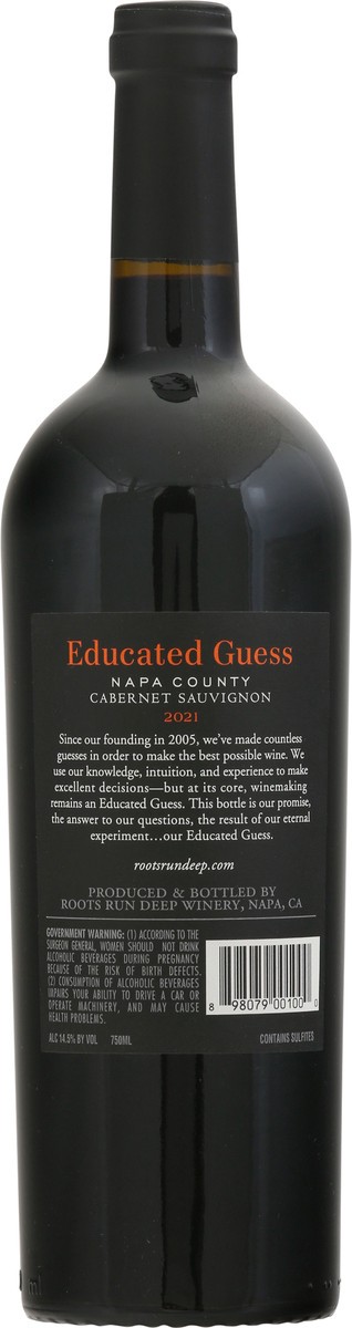 slide 4 of 9, Educated Guess 2021 Napa County Cabernet Sauvignon 750 ml, 750 ml