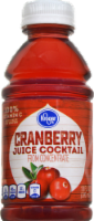 slide 1 of 1, Kroger Cranberry Juice Cocktail, 10 fl oz