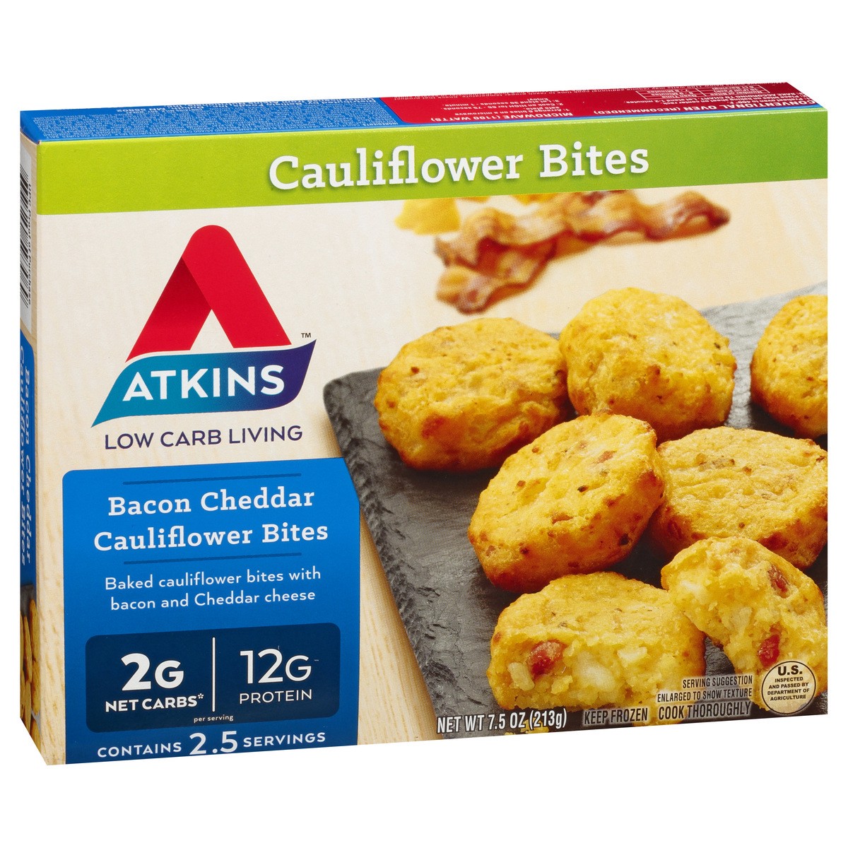 slide 5 of 13, Atkins Cauliflower Bites, 7.5 oz