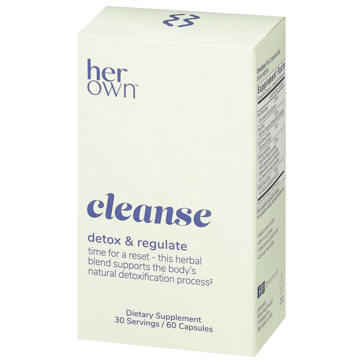 slide 9 of 9, Her Own Detox & Regulate Capsules Cleanse 60 Capsules, 60 ct