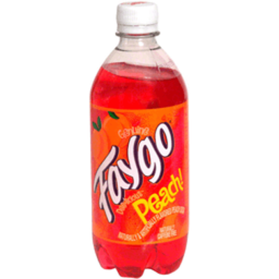 slide 1 of 1, Faygo Peach Soda, 20 oz