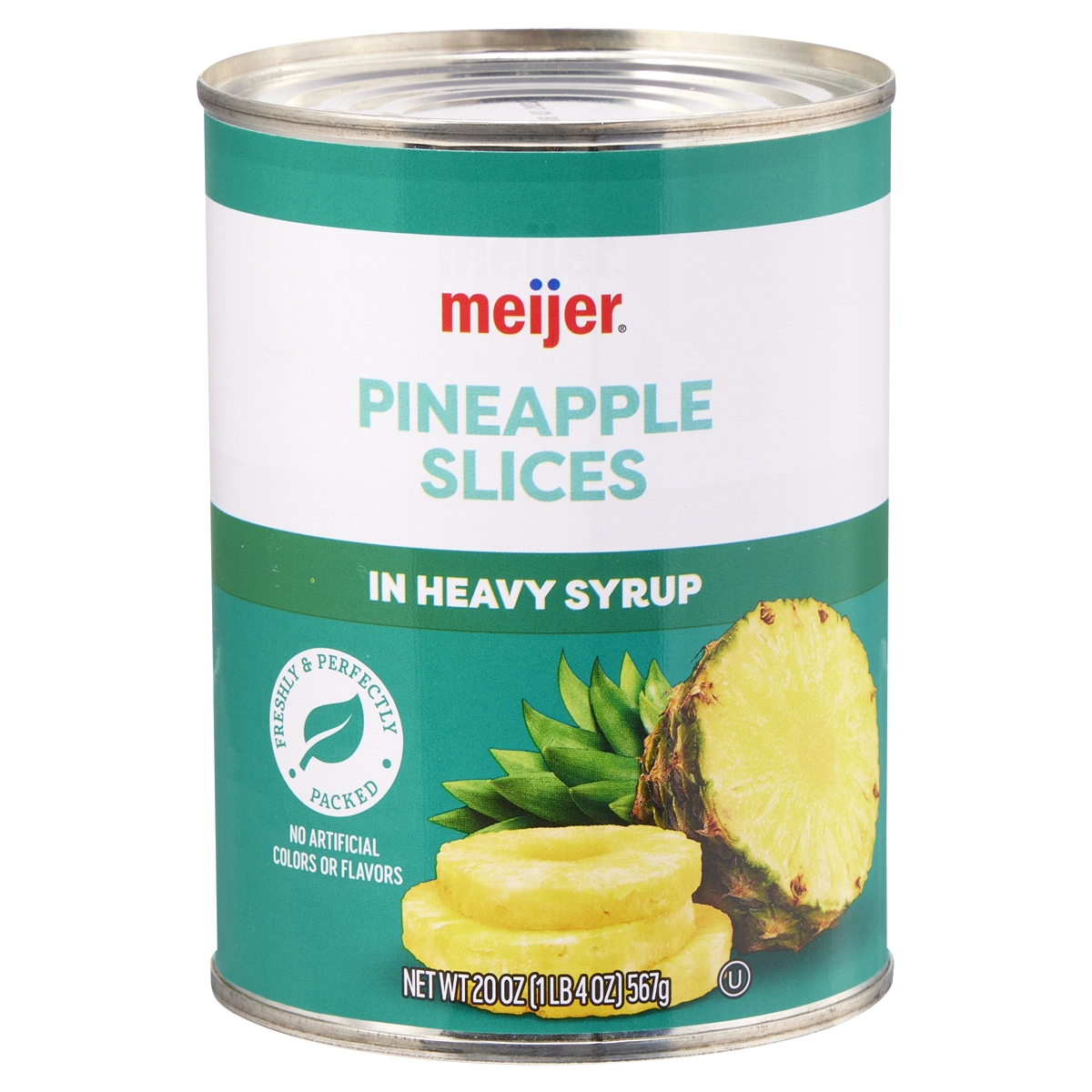 slide 1 of 5, Meijer Sliced Pineapple in Syrup, 20 oz