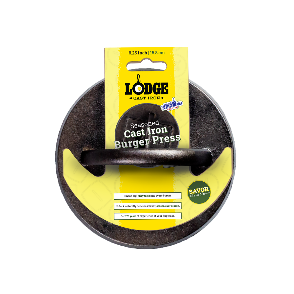 slide 1 of 1, Lodge 6.25 Inch Cast Iron Burger Press, 6.25 in