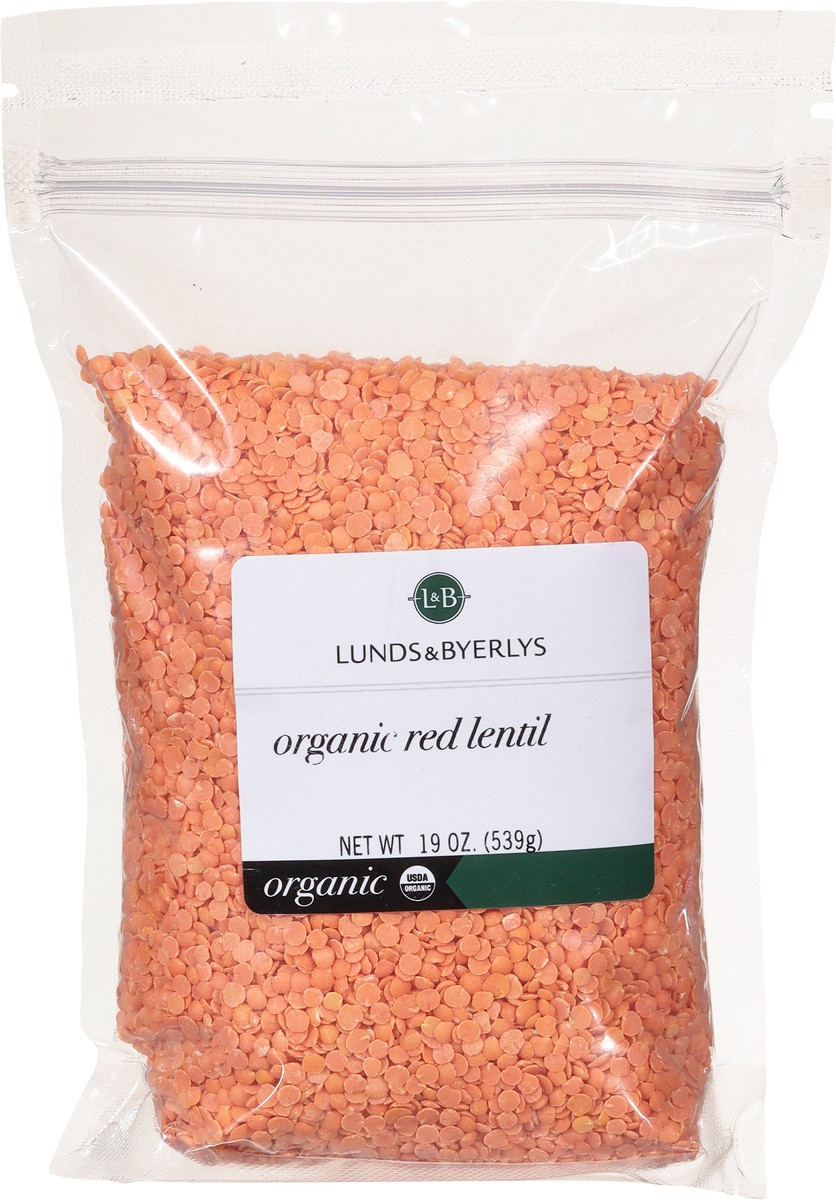 slide 9 of 11, L&B Lunds & Byerlys Organic Red Lentil 19 oz, 19 oz