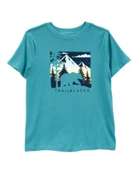 Carter's Kid Trailblazer Short-Sleeve Tee - Green Teal XS