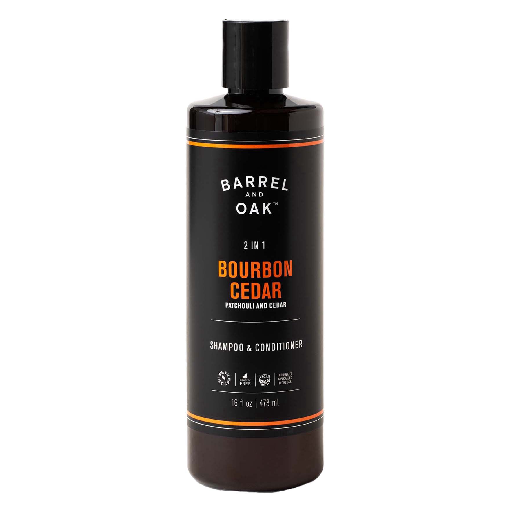 slide 1 of 1, Barrel and Oak 2 in 1 Bourbon Cedar Shampoo & Conditioner - Patchouli & Cedar, 16 oz