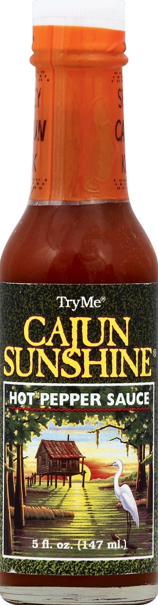 slide 2 of 2, TryMe Pepper Sauce, Hot, Cajun Sunshine, 5 oz