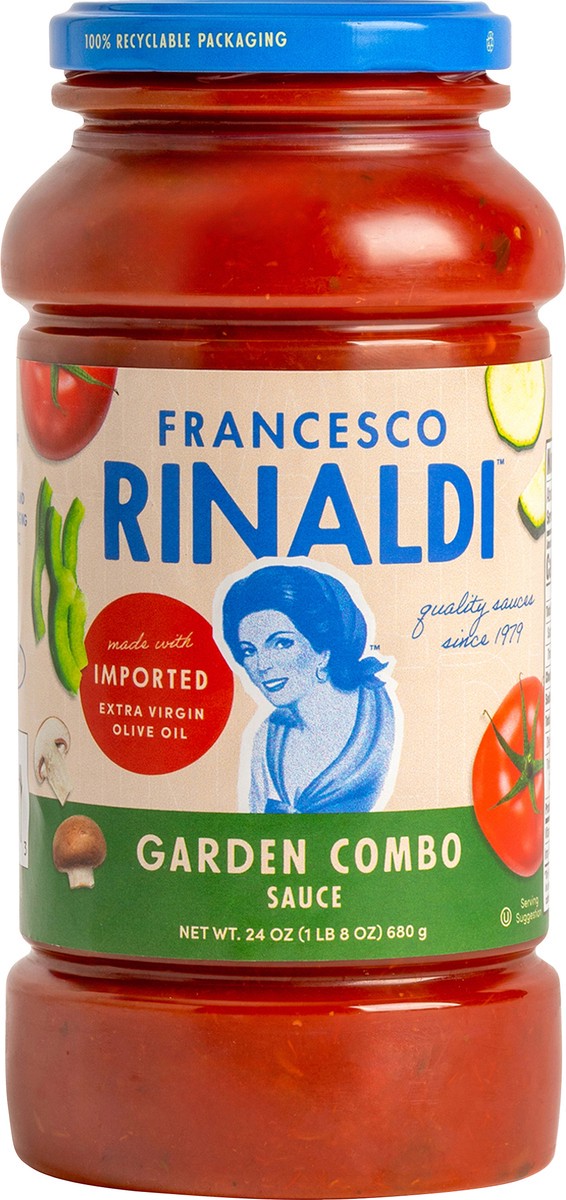 slide 6 of 10, Francesco Rinaldi Garden Combo Sauce, 24 oz