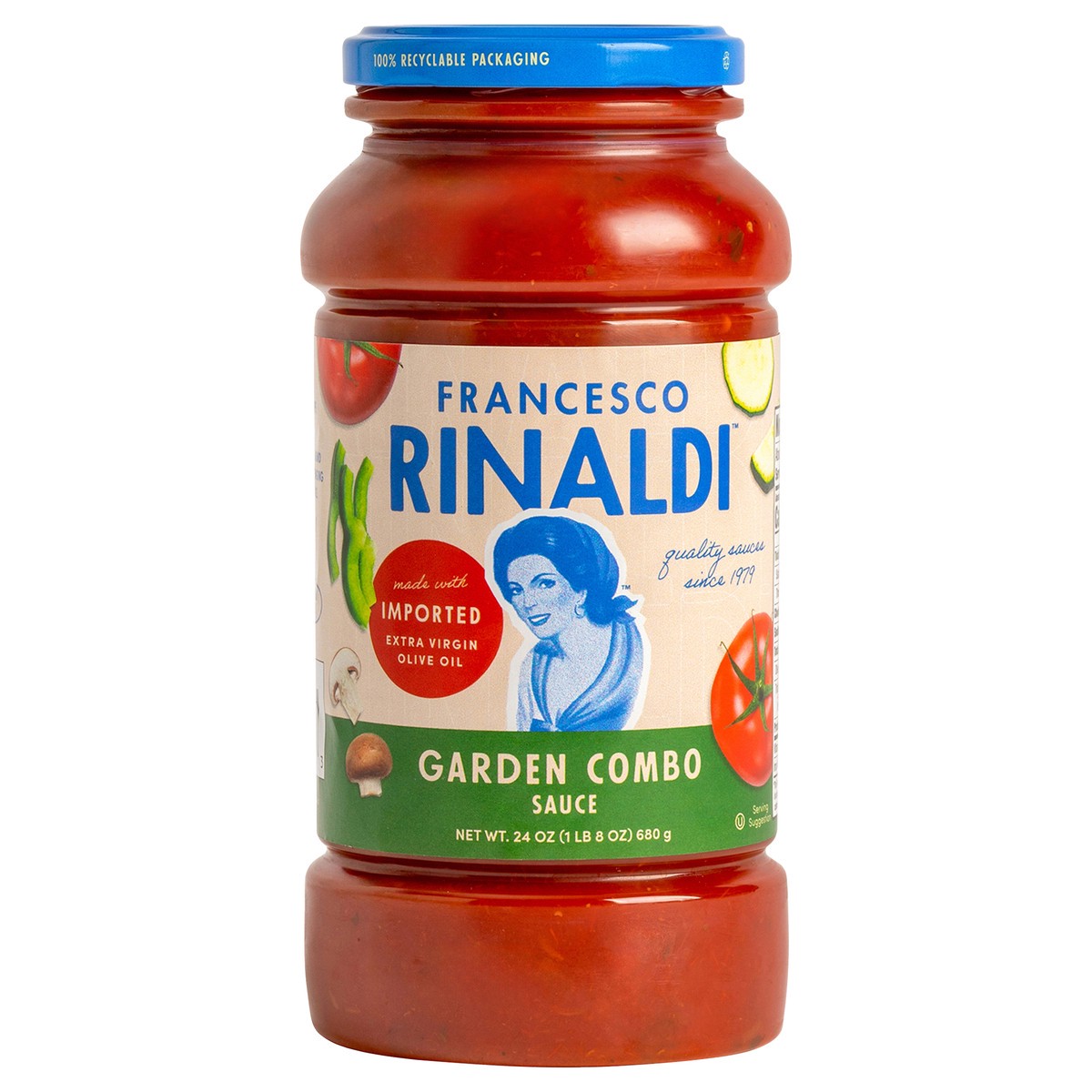 slide 10 of 10, Francesco Rinaldi Garden Combo Sauce, 24 oz