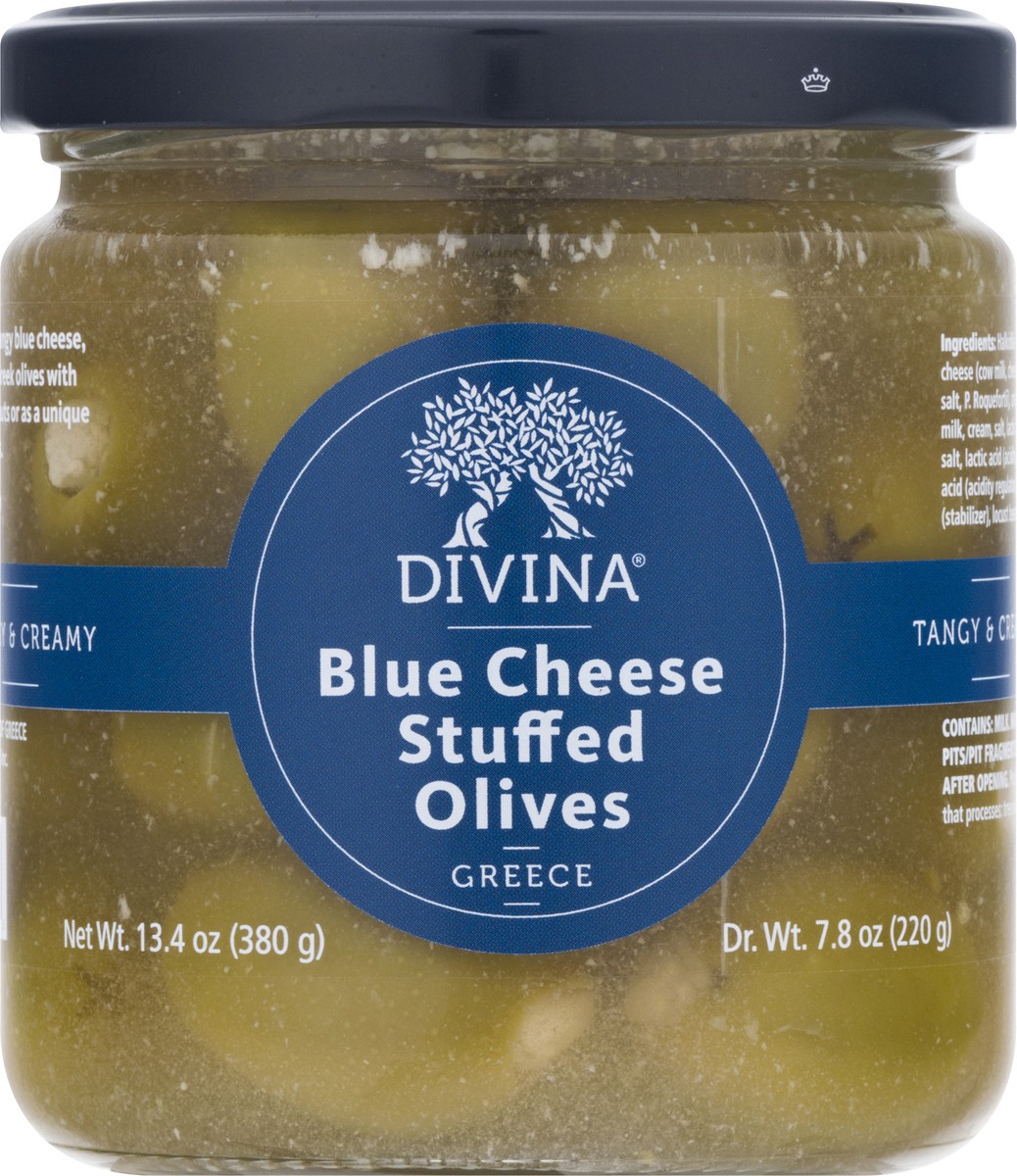 slide 1 of 13, Divina Olives Stuffed With Blue Cheese, 7.8 oz