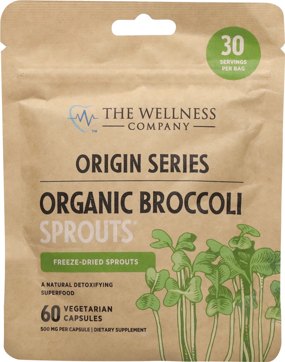 slide 2 of 15, The Wellness Company Organic Broccoli Sprouts 60 Vegetarian Capsules, 60 ct
