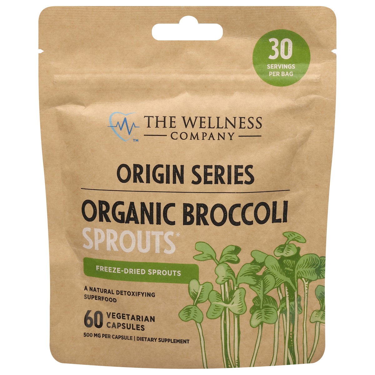 slide 14 of 15, The Wellness Company Organic Broccoli Sprouts 60 Vegetarian Capsules, 60 ct