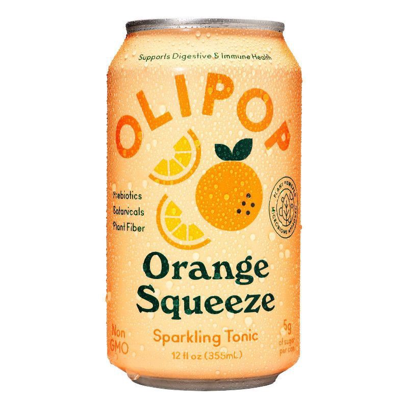 slide 1 of 5, OLIPOP Orange Squeeze Sparkling Tonic - 12 fl oz, 1 ct