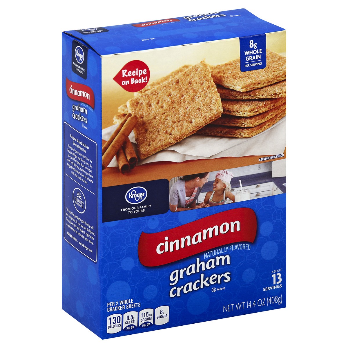 slide 2 of 5, Kroger Cinnamon Graham Crackers, 14.4 oz