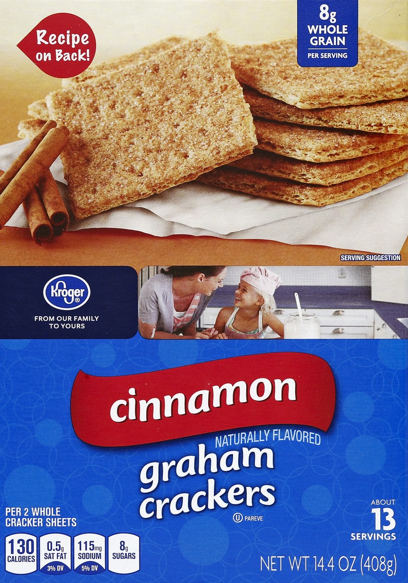 slide 1 of 5, Kroger Cinnamon Graham Crackers, 14.4 oz