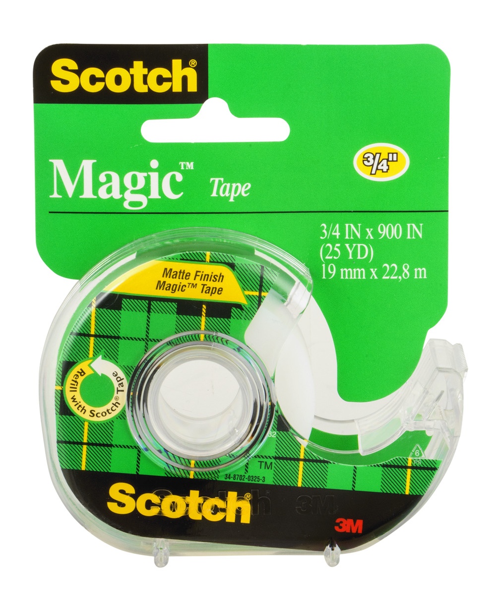 slide 1 of 1, Scotch Matte Finish Magic Tape Dispenser 3/4-Inch, 1 ct