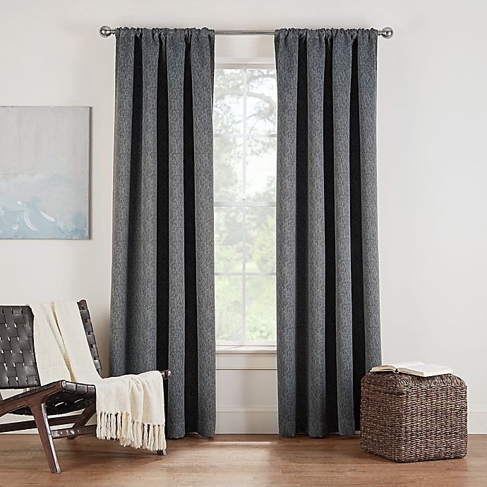 Eclipse Twilight Luna Rod Pocket Room Darkening Window Curtain Panel ...