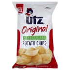 slide 1 of 9, Utz Original Reduced Fat Potato Chips Family Size, 9.5 oz