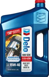 Chevron Delo 400 SDE SAE 15W-40 Heavy Duty Diesel Engine Oil 1 gl