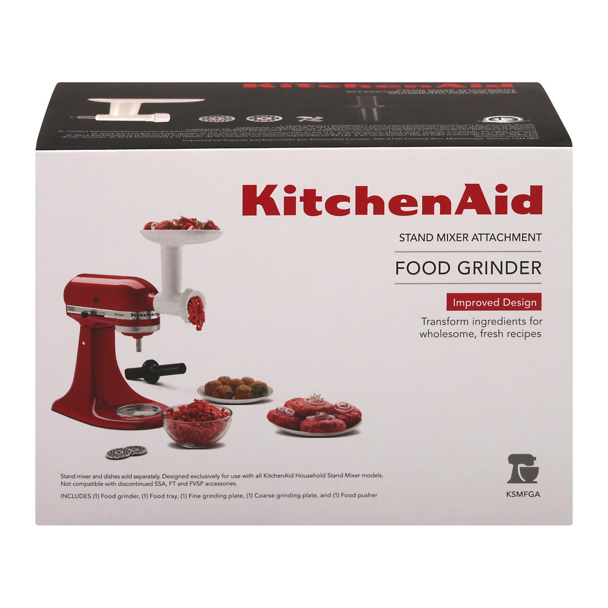 KitchenAid Food Grinder Attachment for Stand Mixer, KSMFGA at