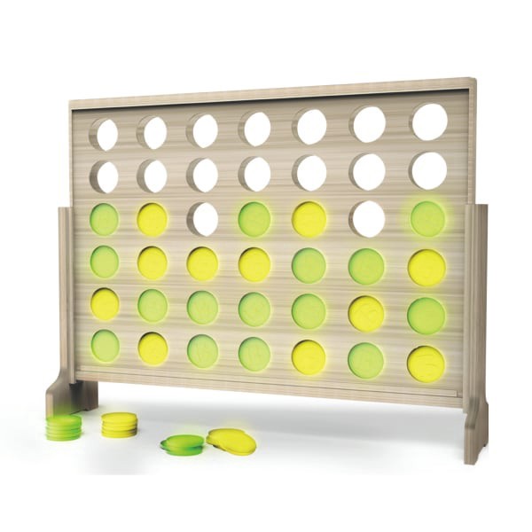 slide 5 of 5, Brookstone Glow in the Dark Giant Four in Row, 1 ct