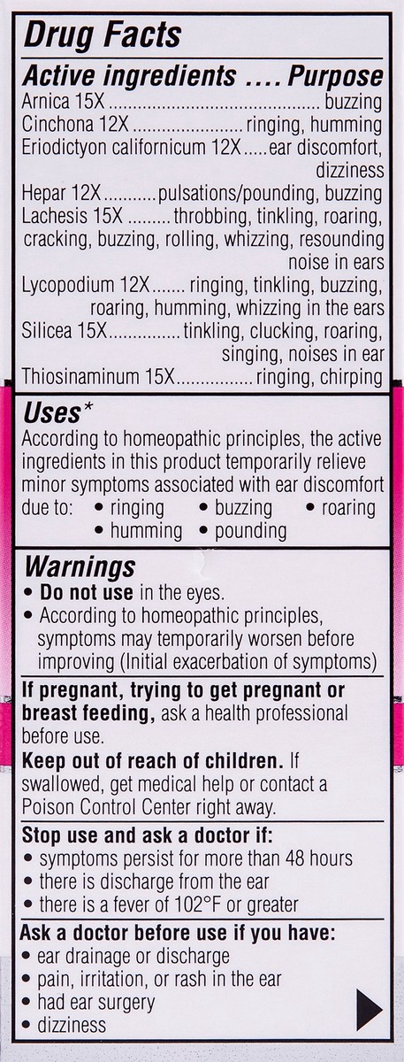 slide 2 of 7, Similasan Ear Ringing Remedy, 0.33 fl oz